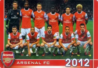Календарик Арсенал Лондон Англия 2012