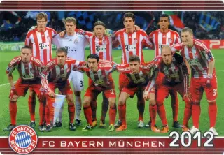 Календарик Бавария Мюнхен Германия 2012