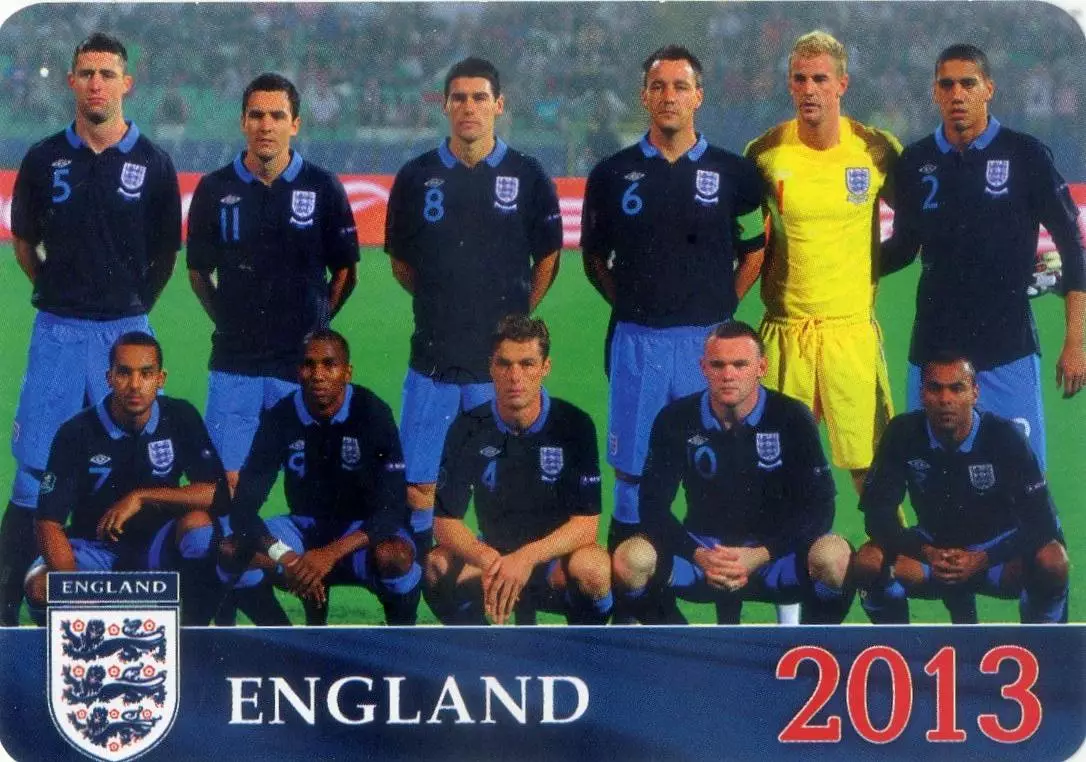 Календарик Англия Сборная 2013