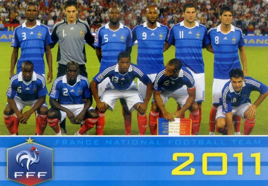 Календарик Франция Сборная 2011