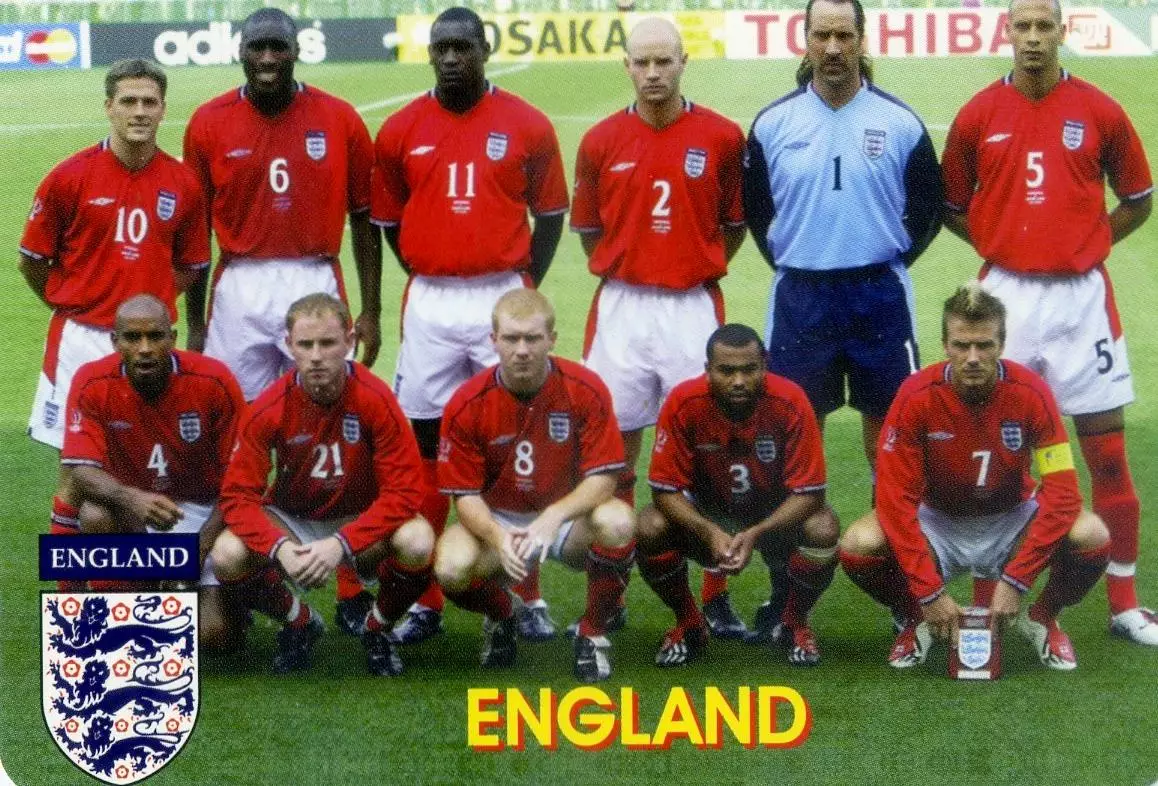 Календарик Англия Сборная 2004