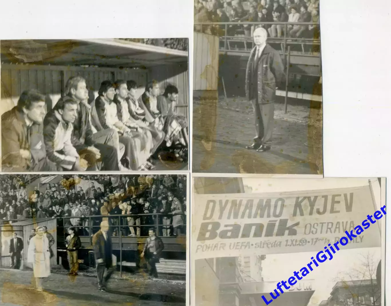 Валерий Лобановский Динамо Киев - 4 любительских фото - Острава 1989 - оригиналы