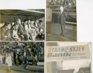 Валерий Лобановский Динамо Киев - 4 любительских фото - Острава 1989 - оригиналы