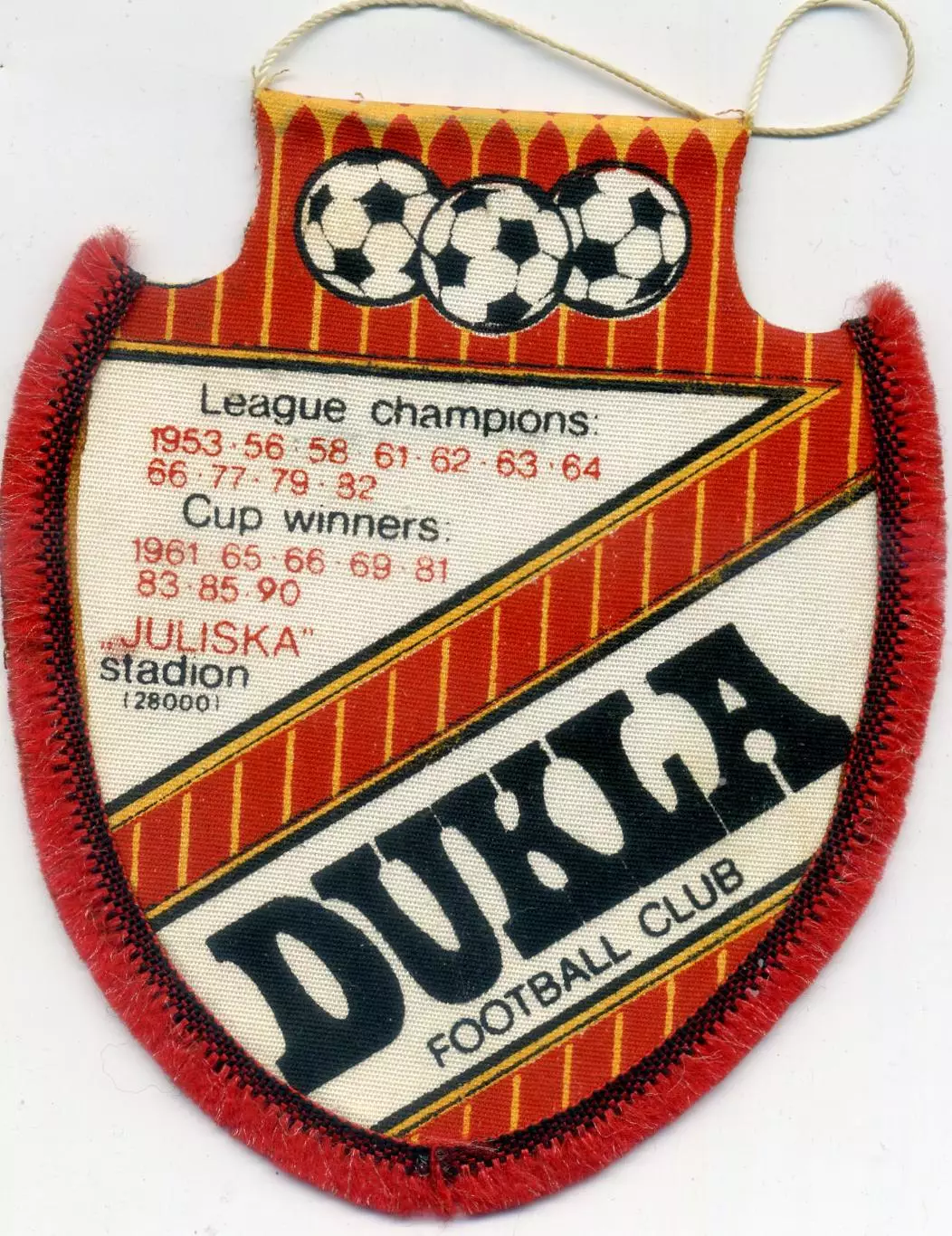 Вымпел Дукла Прага Чехия Чехословакия ЧССР 1