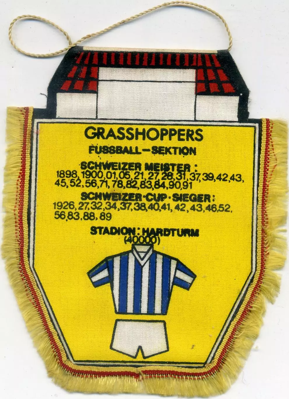 Вымпел Грассхоппер Цюрих Швейцария 1