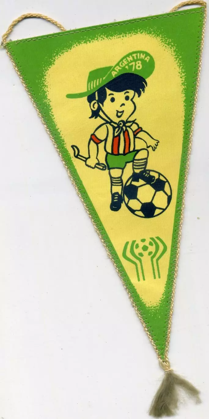 Вымпел Чемпионат Мира по футболу - Аргентина 1978 - Талисман Маскот Гаучито
