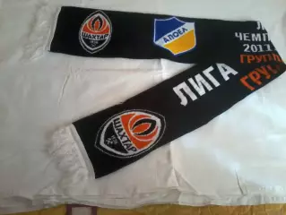 Шарф Шахтер Донецк АПОЭЛ Кипр Зенит Порто 2011 Лига Чемпионов APOEL Porto-НОВЫЙ
