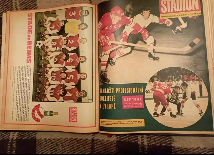 Stadion Стадион ЧССР 1972 - комплект журналов в книге № 1-52 + приложение 6