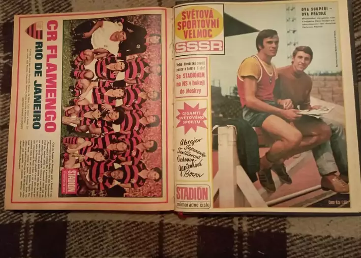 Stadion Стадион ЧССР 1972 - комплект журналов в книге № 1-52 + приложение 7