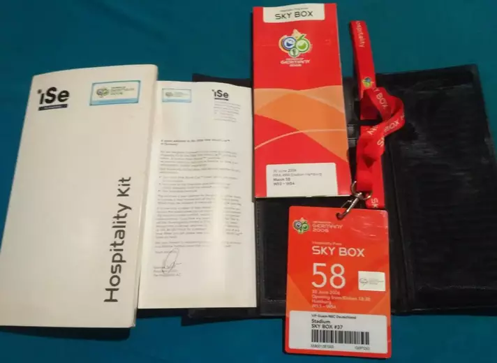 Италия - Украина 30.06.2006 Чемпионат мира - Комплект Hospitality Kit без билета 1