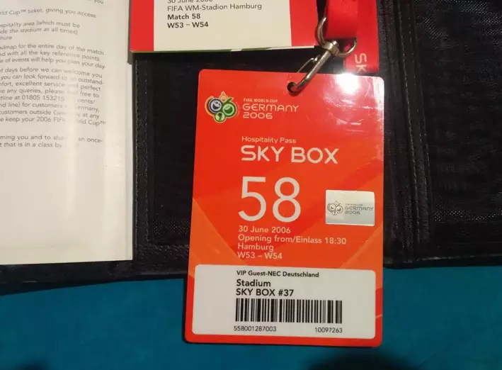 Италия - Украина 30.06.2006 Чемпионат мира - Комплект Hospitality Kit без билета 4