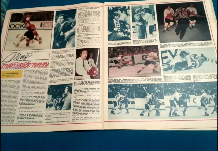 Хоккей СССР - Канада Суперсерия 1972 - Журнал Стадион Stadion Чехословакия ЧССР 3