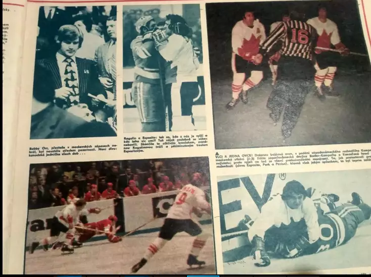 Хоккей СССР - Канада Суперсерия 1972 - Журнал Стадион Stadion Чехословакия ЧССР 4