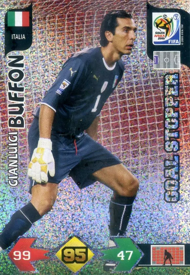 Футбол Карточка World Cup 2010 Adrenalyn XL Panini Goal Stopper Gianluigi Buffon