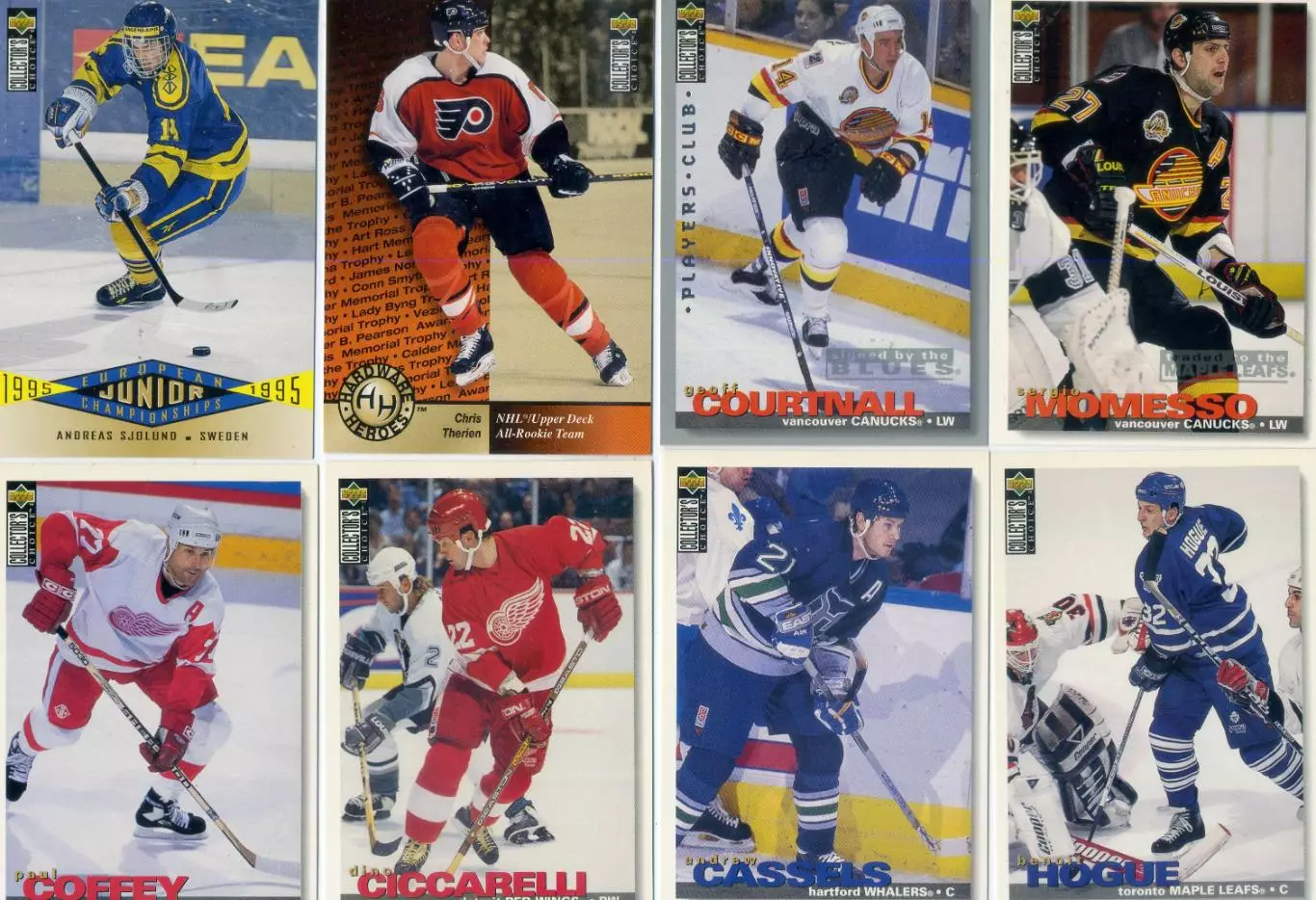Upper Deck NHL НХЛ 1995-1996 Хоккей - 10 карточек + пустой пакетик одним лотом 1