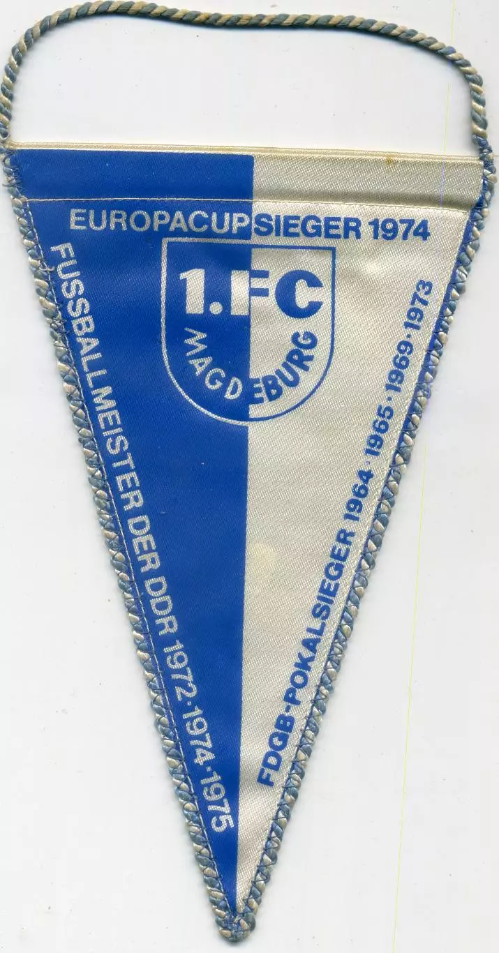 Вымпел Магдебург - 1. FC Magdeburg - ГДР Германия - DDR Germany 1975