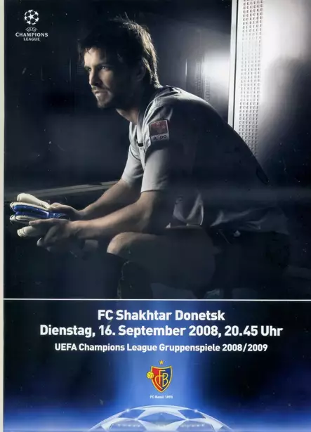 Базель Швейцария - Шахтер Донецк 2008 - Лига Чемпионов - официальная программа