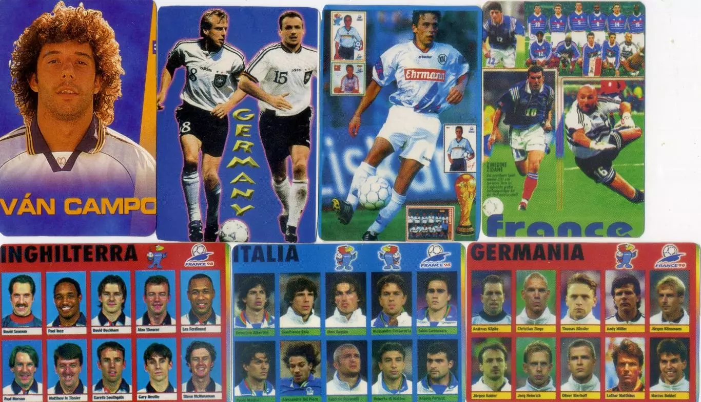 Италия Германия Франция Хорватия Нидерланды Аргентина Англия Зидан - 17 наклеек 1