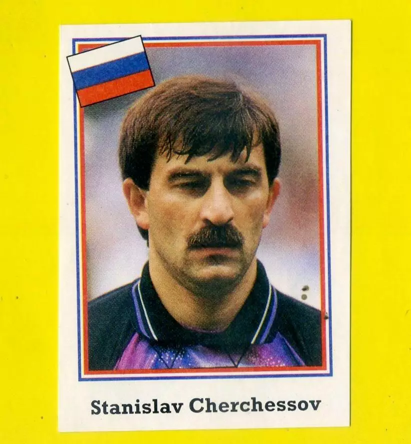 Станислав Черчесов Спартак Москва Россия стикер 96 EUROFLASH Чемпионат Мира 1994