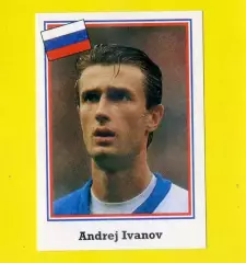 Андрей Иванов - Спартак Москва Россия стикер #99 EUROFLASH Чемпионат Мира 1994