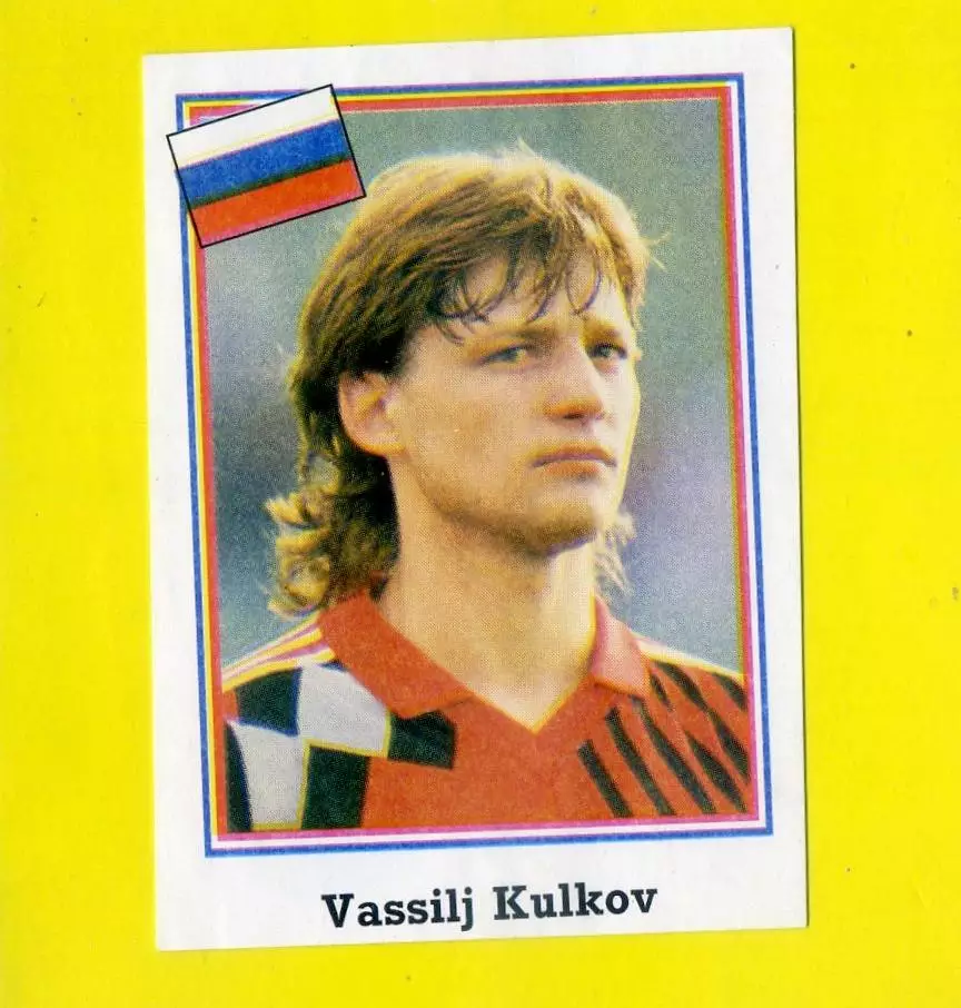 Василий Кульков Спартак Москва Зенит Россия стикер EUROFLASH Чемпионат Мира 1994