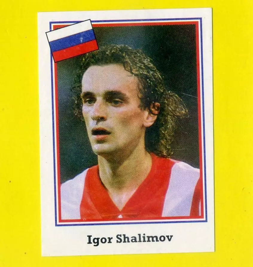 Игорь Шалимов Спартак Москва Россия стикер #106 EUROFLASH Чемпионат Мира 1994