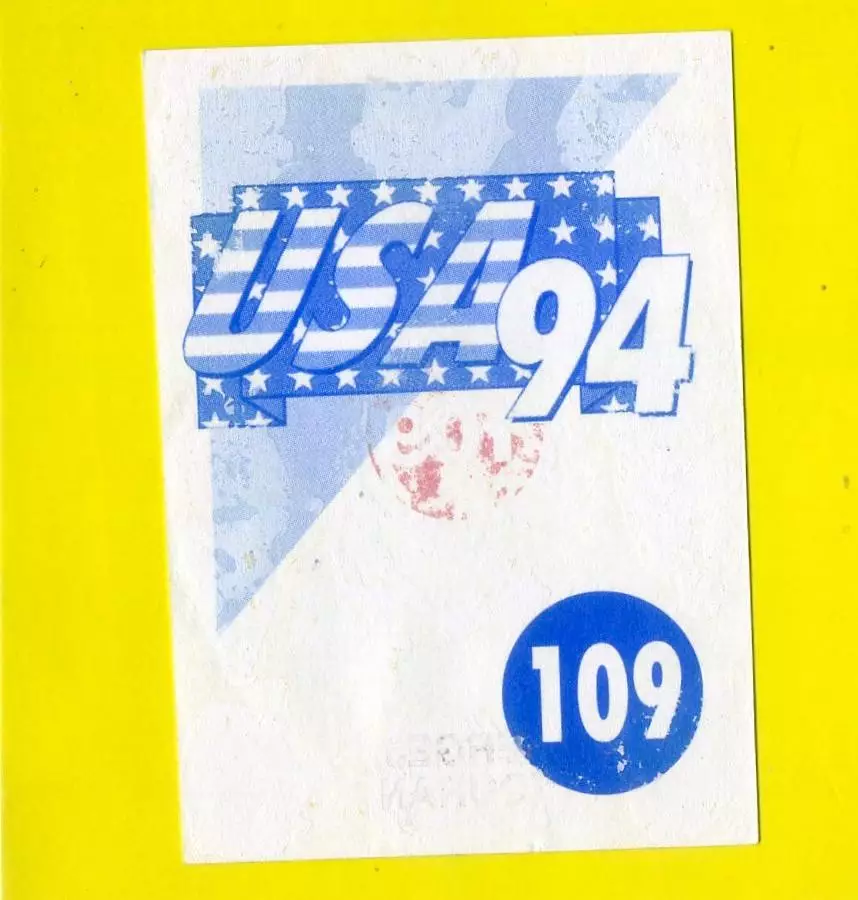 Сергей Юран Заря Спартак Москва Россия стикер #109 EUROFLASH Чемпионат Мира 1994 1