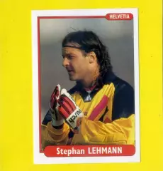 Наклейка Стикер EURO foot96 #48 Евро 1996 Штефан Леман Stephan Lehmann Швейцария