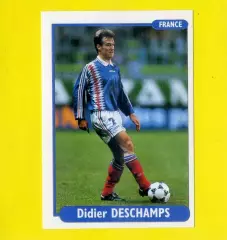 Наклейка Стикер EURO foot96 #152 Евро 1996 Дидье Дешам-Didier Deschamps Франция