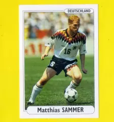 Наклейка Стикер EURO foot96 #166 Евро 1996 Маттиас Заммер - Matthias Sammer ГДР