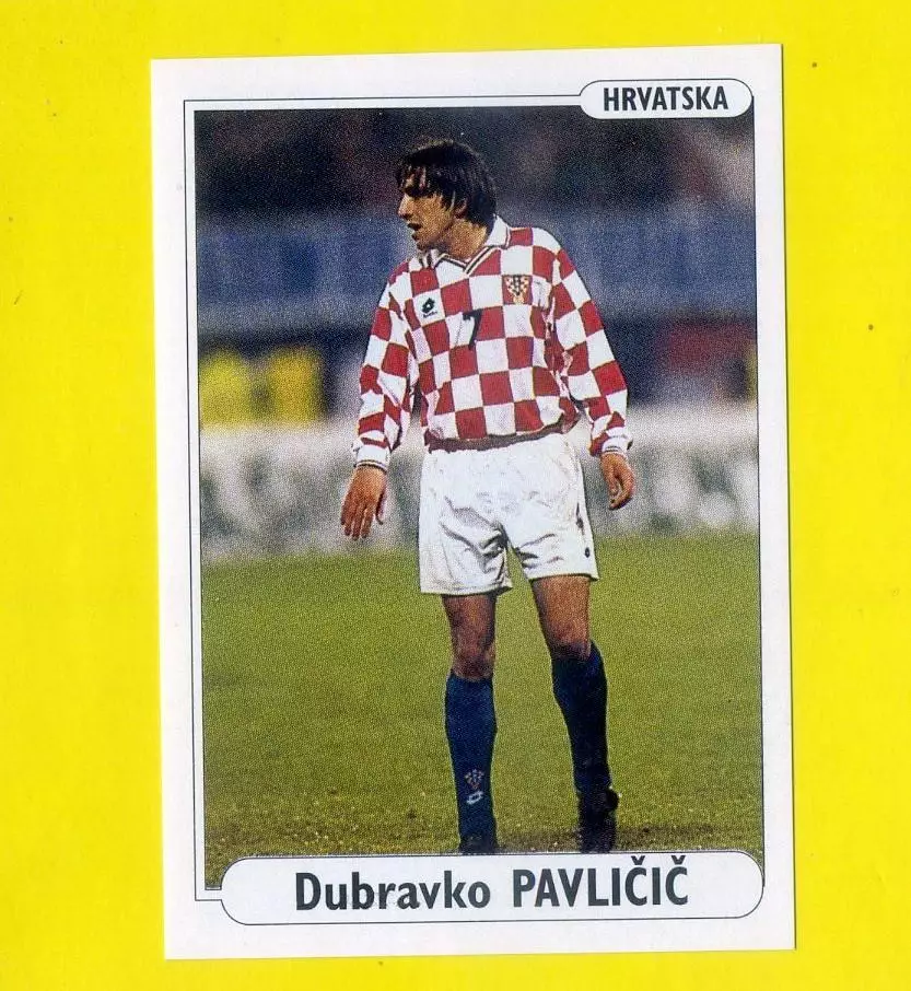 Стикер EURO foot96 #281 Евро 1996 Дубравко Павличич - Dubravko Pavlicic Хорватия