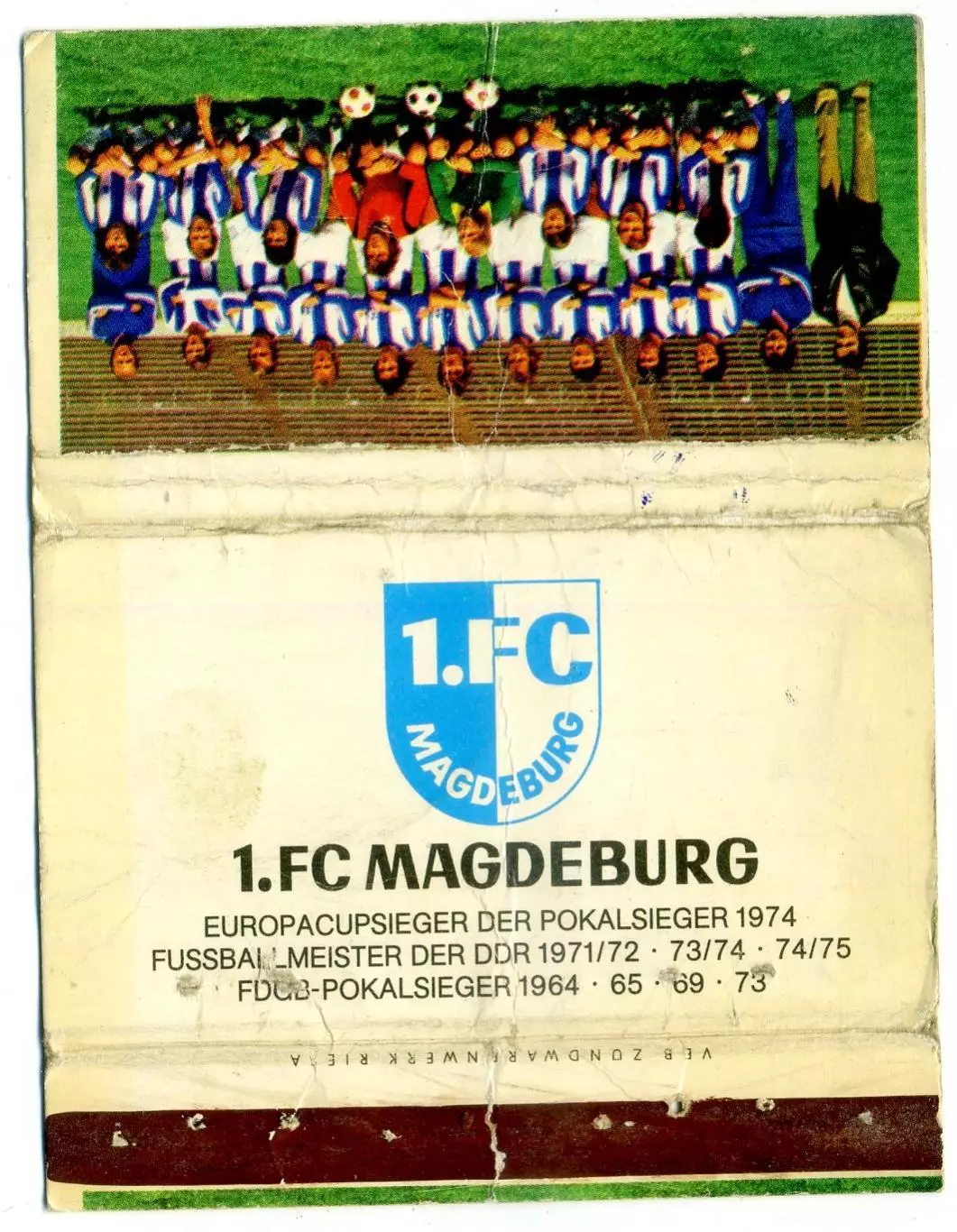Магдебург - 1. FC Magdeburg - ГДР Германия - DDR Germany 1975 - обложка от?... 1