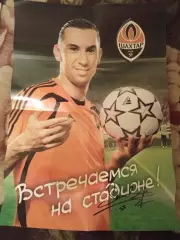 Дарио Срна - Шахтер Донецк - Хорватия - Оригинальный Автограф - Постер