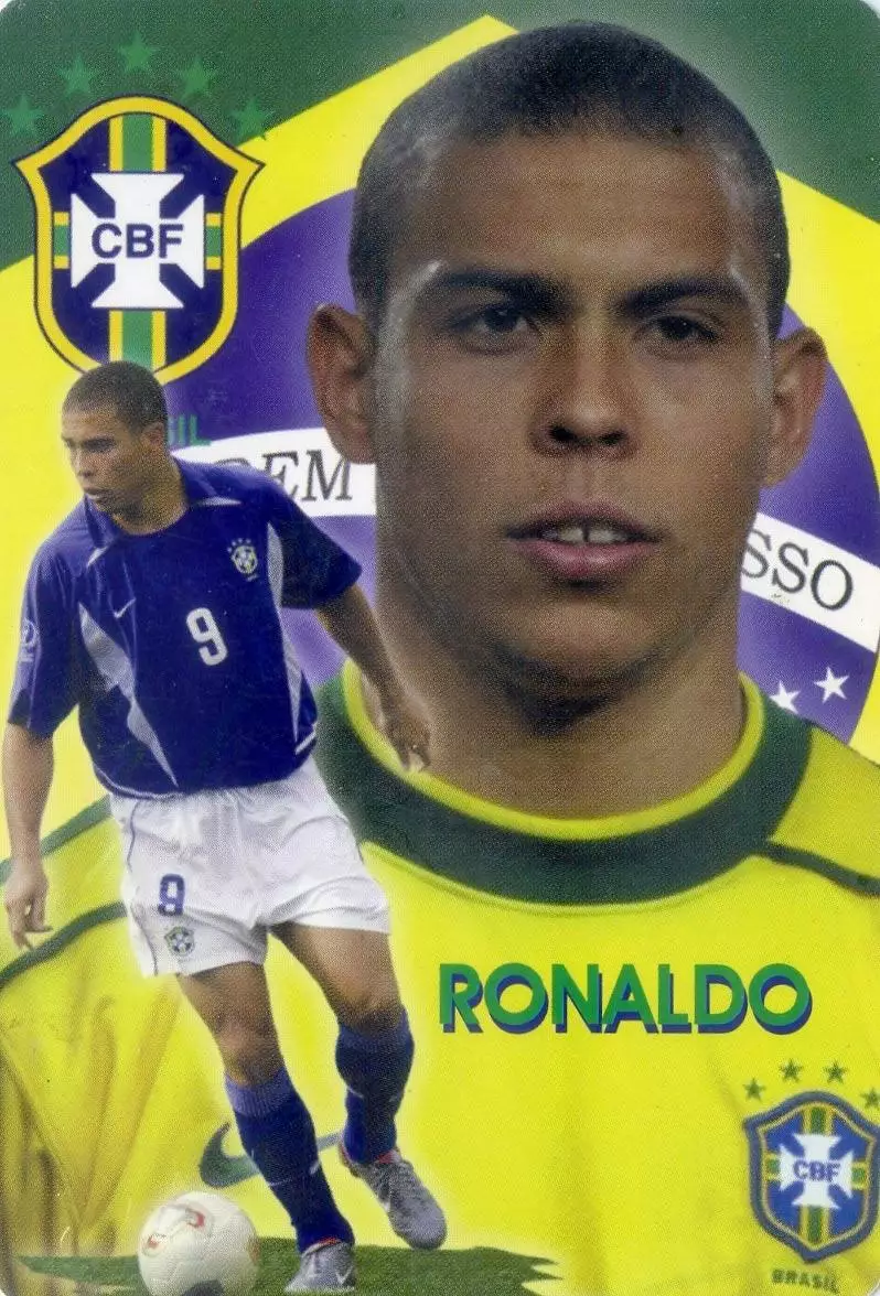 Календарик В Мире Футбола 2004 - Роналдо Ronaldo Бразилия