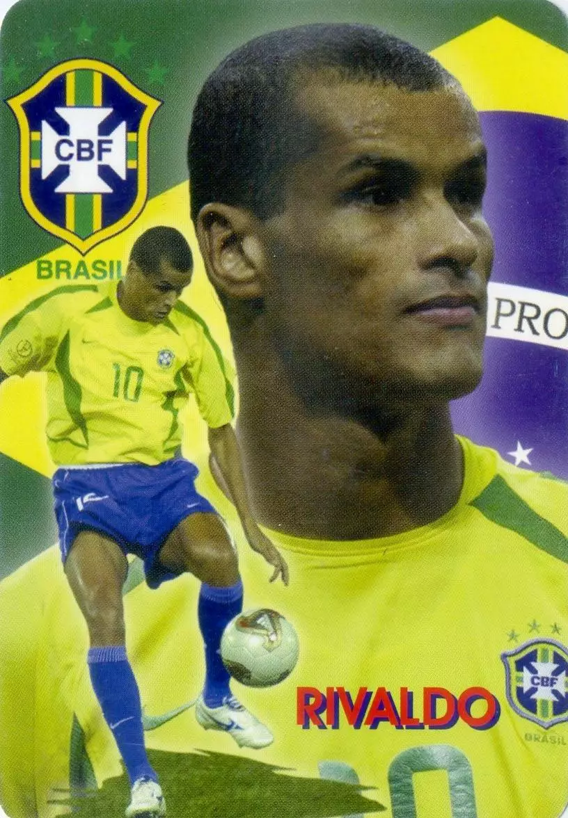 Календарик В Мире Футбола 2004 - Ривалдо Rivaldo Бразилия