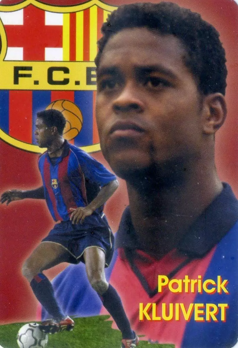 Календарик В Мире Футбола 2004 - Патрик Клюйверт Patrick Kluivert Барселона