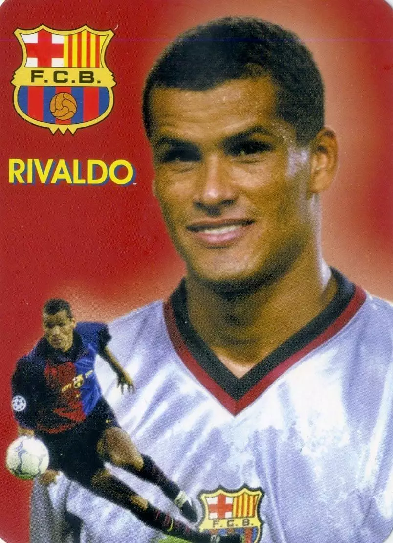 Календарик В Мире Футбола 2002 - Ривалдо Rivaldo Бразилия Барселона Barcelona