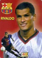 Календарик В Мире Футбола 2002 - Ривалдо Rivaldo Бразилия Барселона Barcelona