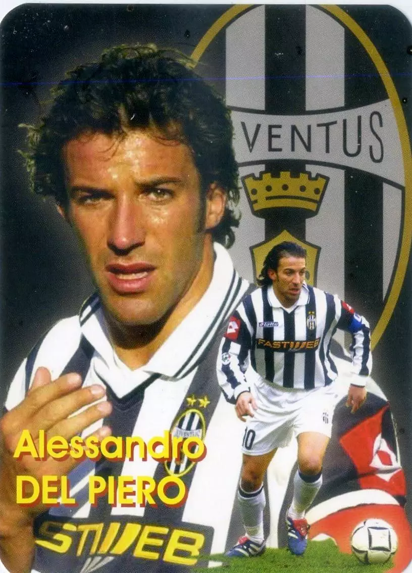 Календарик В Мире Футбола 2003 - Алессандро Дель Пьеро Ювентус Del Piero Италия