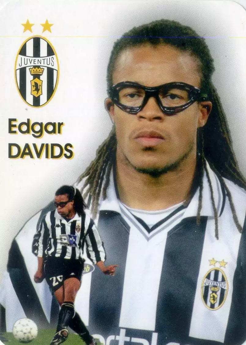 Календарик В Мире Футбола 2002 - Эдгар Давидс Edgar Davids Juventus Ювентус