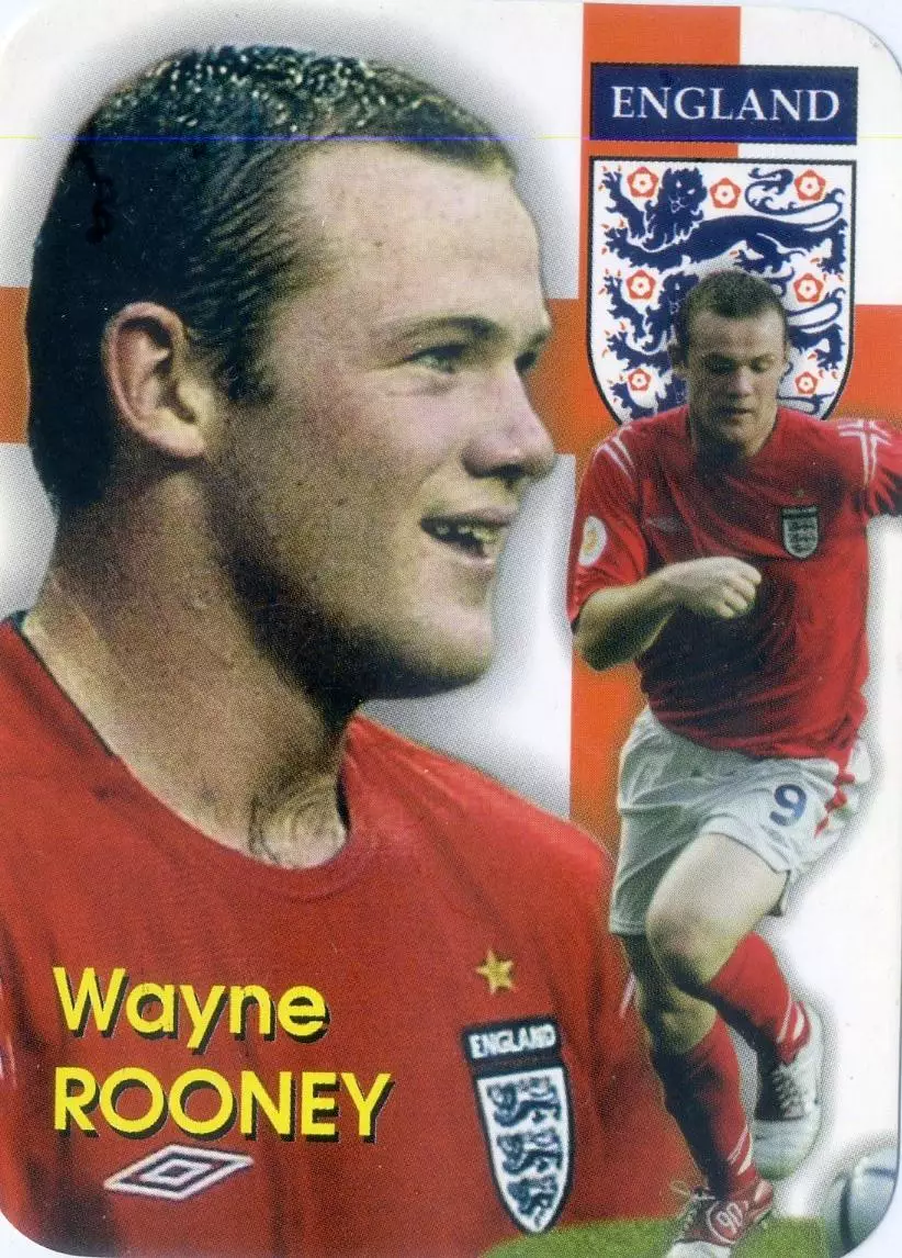 Календарик В Мире Футбола 2005 - Уэйн Руни Wayne Rooney Англия Манчестер Юнайтед