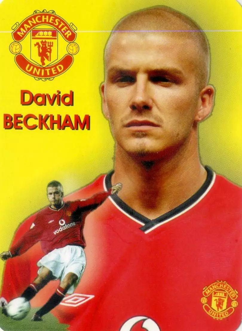 Календарик В Мире Футбола 2002 - Дэвид Бекхэм David Beckham Англия Манчестер МЮ