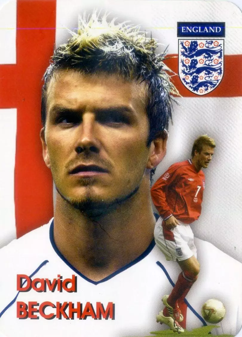 Календарик В Мире Футбола 2003 - Дэвид Бекхэм David Beckham Англия Манчестер МЮ