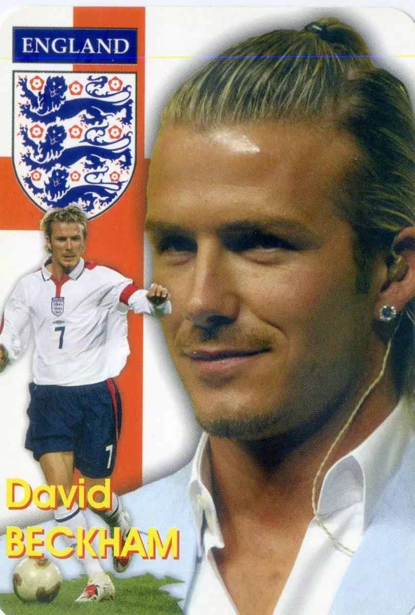 Календарик В Мире Футбола 2004 Дэвид Бекхэм David Beckham Англия Манчестер МЮ