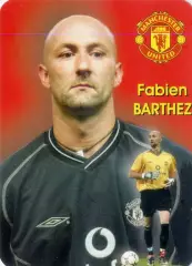 Календарик В Мире Футбола 2002-Фабьен Бартез Barthez Манчестер МЮ United Франция