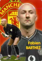 Календарик В Мире Футбола 2004-Фабьен Бартез Barthez Манчестер МЮ United Франция