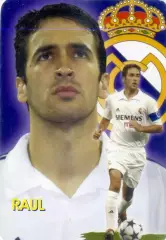 Календарик В Мире Футбола 2004 - Рауль Гонсалес Реал Мадрид Real Madrid Испания