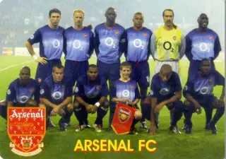 Календарик В Мире Футбола 2004 - Арсенал Лондон Англия - Arsenal London England