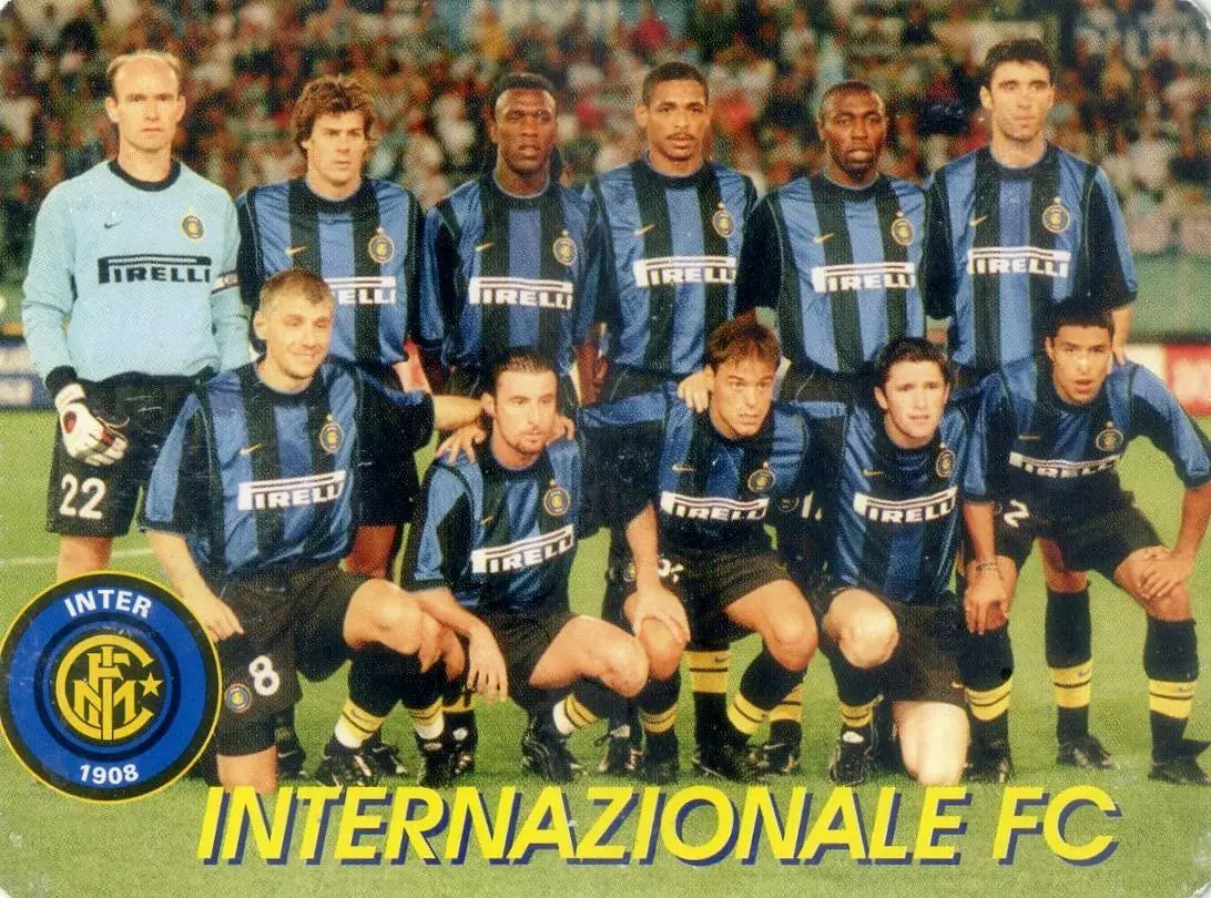 Календарик В Мире Футбола 2002 - Интер Милан Италия - Inter Milan Italy