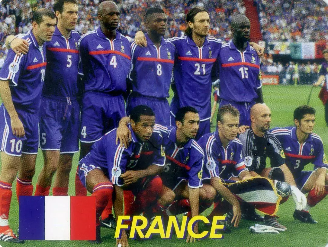 Календарик В Мире Футбола 2002 - Франция Сборная - France